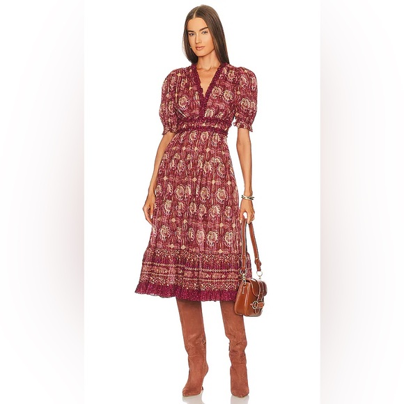 Ulla Johnson Elli Dress Amaranthus Size 8 – Floor Sample, Paper Tag Only - Picture 7 of 13